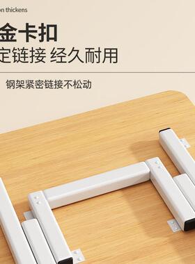可折叠桌子简易出租屋餐桌家用便携式吃饭饭桌圆桌摆摊户外小马小