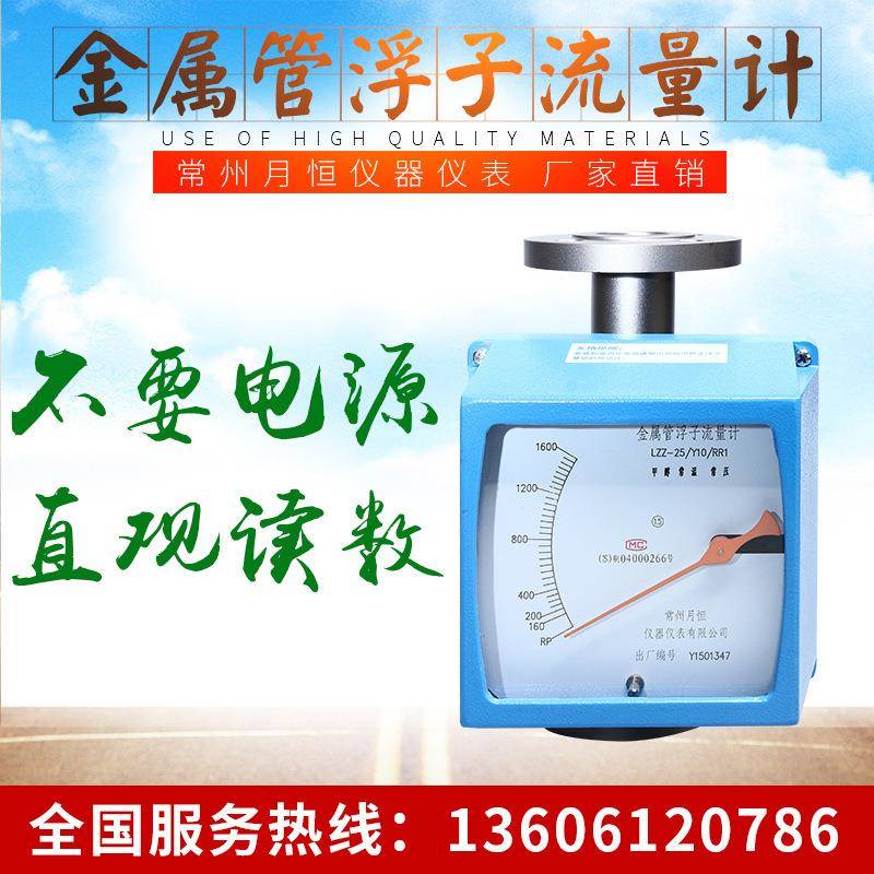 不要电源直观读数便携式金属浮子流量计LZZ-LZD-常州月恒