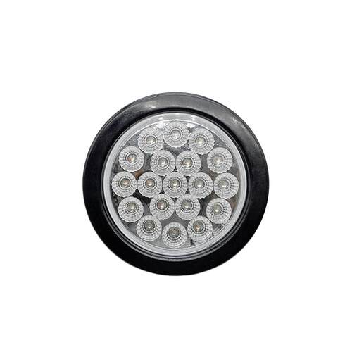 4英寸19LED尾灯信号灯卡车LED示宽灯示廓灯带插头圆形橡胶圈