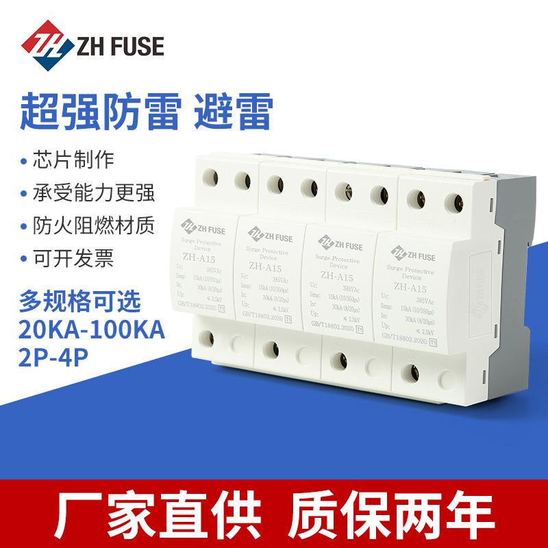 供应浪涌电源防雷保护器多规格100KA电涌保护器家用防雷开关
