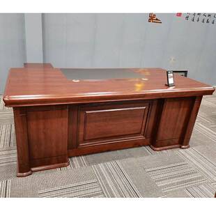 大气老板桌中式 1865等 办公桌经理总裁桌大班台实木皮班台B