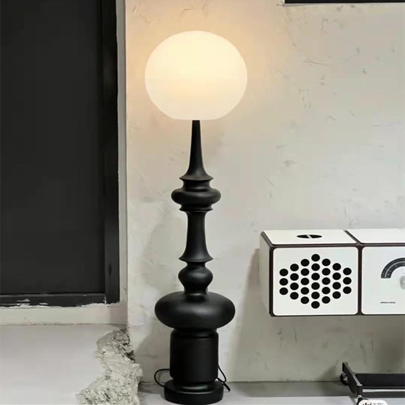 意大利设计师款复古罗马柱客厅沙发装饰落地灯卧室立式艺术感台灯