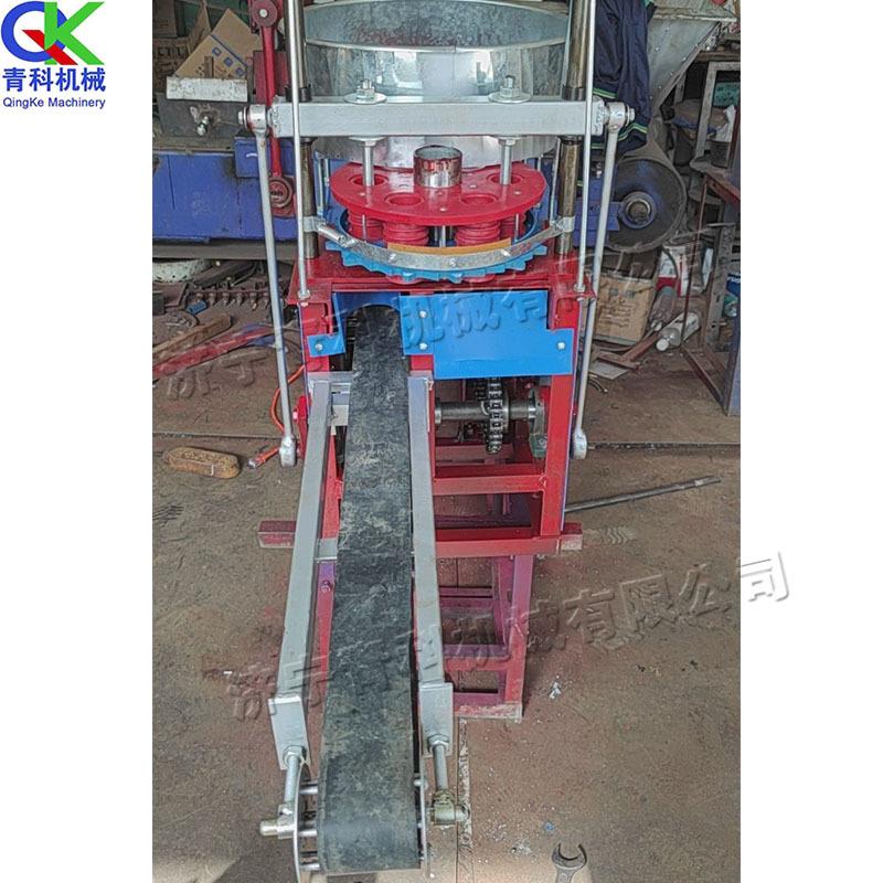 汽油2马力营养土制钵机植物育苗移栽钵机花卉蔬菜泥炭土压块机