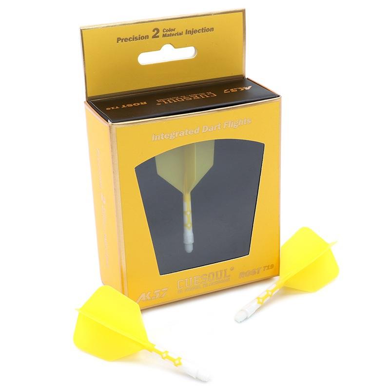 CUESOUL/Q獣ROST一体式双色T19飞镖镖翼镖叶耐用配件大方尾巴标翼