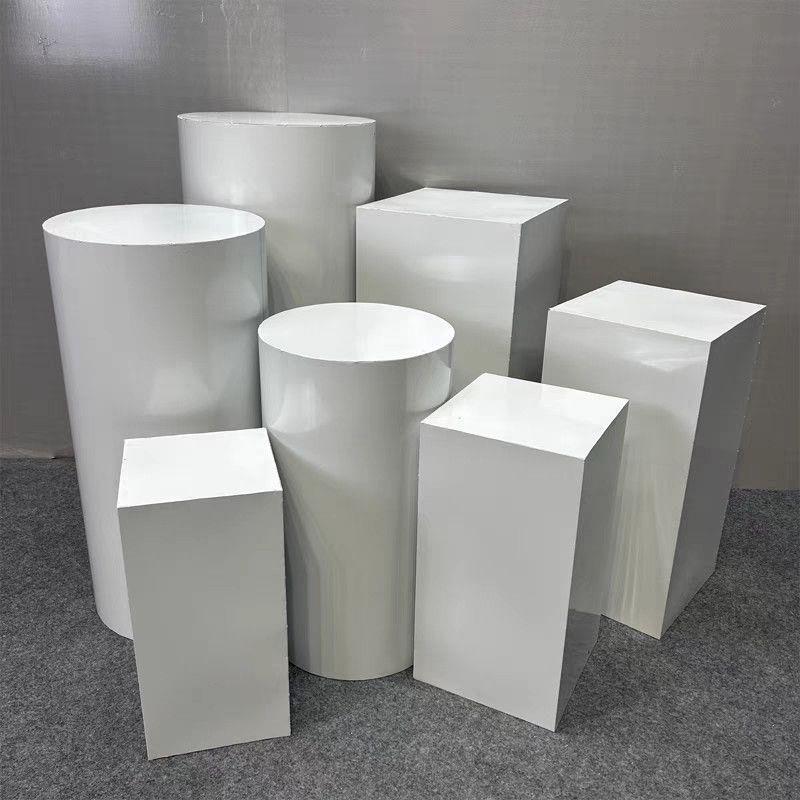 烤漆立柱方形立柱橱窗地台展示台服装店模特站台底座展会展台