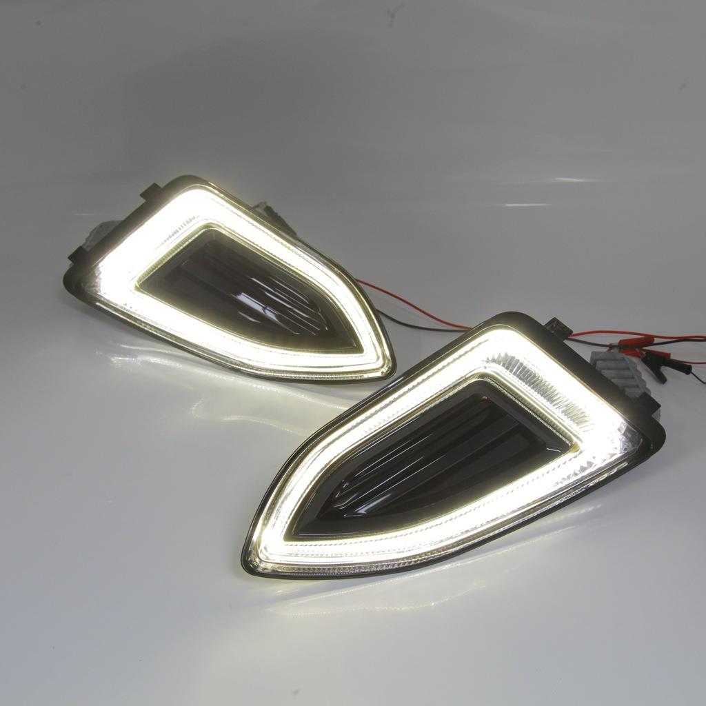 适用于15-18美版锐界日行灯LED雾灯原厂款edge雾灯框日间行车灯