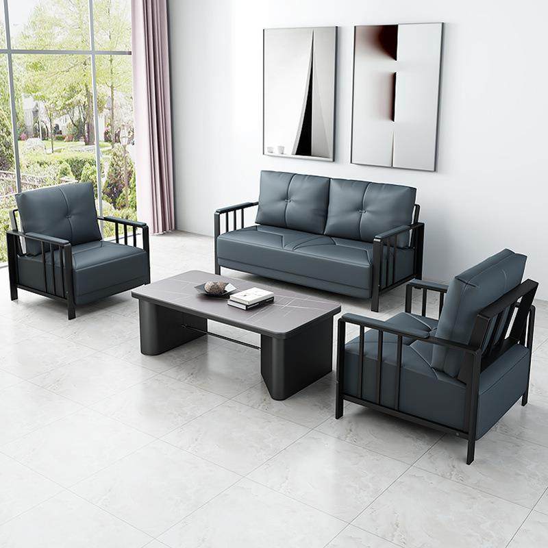 JGP1商务区接待客区三人位公室沙发组合公简约现代套装茶几价
