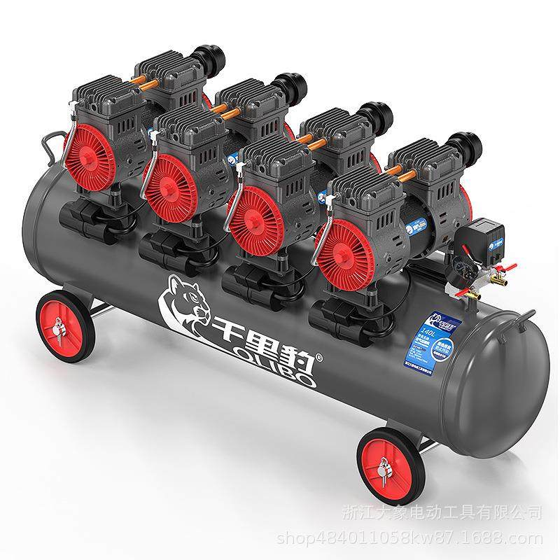 DX950-04空压机小型气泵950W×4-140L无油静音空气压缩机家用2