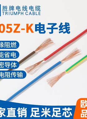 CE单芯导线H05Z-K-0.75平方ROSH无卤电子连接线可做端子线