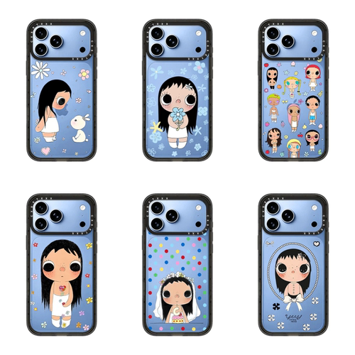 yuy玉小玉女孩18Promax手机壳适用于iPhone17Promax手机壳创意高颜值16Pro可爱卡通15Plus/14/13防摔保护壳