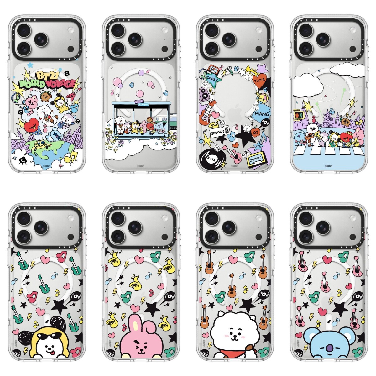 BT21可爱萌物World Voyage苹果18Promax适用于iPhone17Pro手机壳16pro明星同款15Pro防弹少年团14/13防摔硬壳