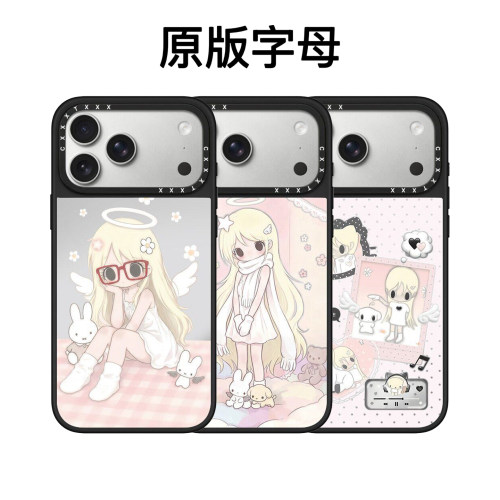 野有上秋女孩苹果17Promax适用于iPhone16Pro手机壳15pro忧郁感萌物动漫艺术插画明星同款14Pro磁吸13/12防摔
