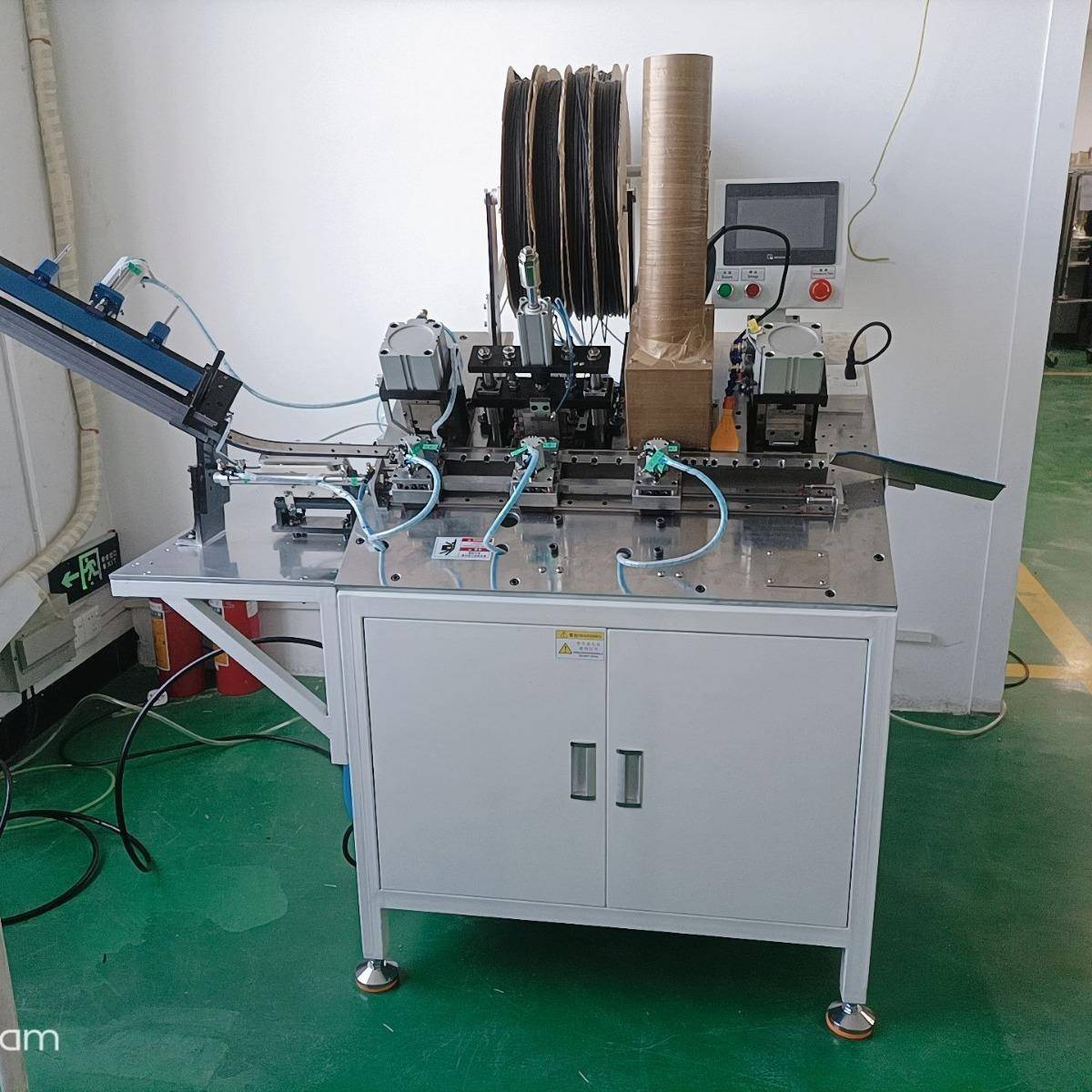 全自动整流桥堆热缩管套管机弯脚机IGBT套管机二极管蹩脚机