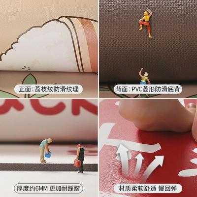 厨房地垫防滑防油可擦免洗pvc脚垫专用防水防脏垫子整铺皮革地毯