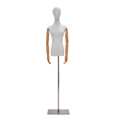 服装店模特道具女橱窗假人衣服架子婚纱人偶半全身女装模特展示架