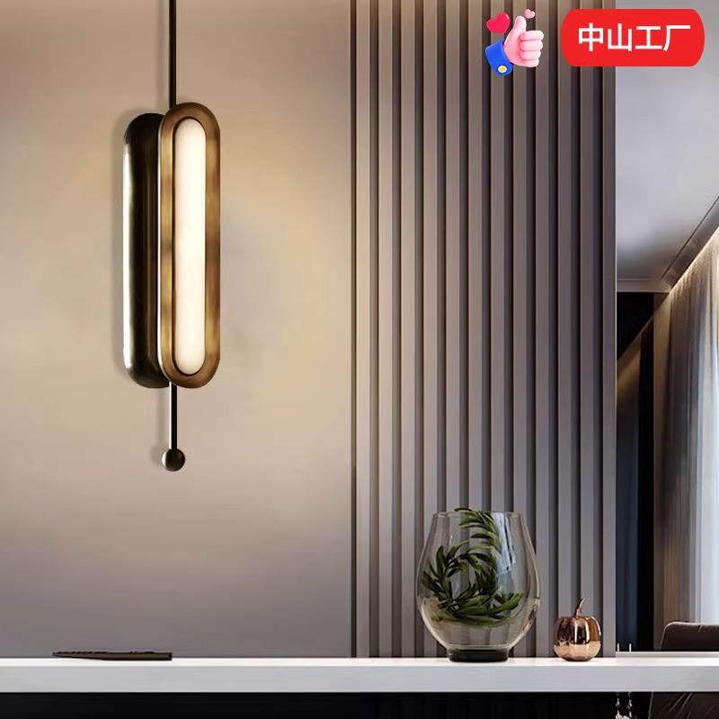 北欧现代简约设计师轻奢创意艺术餐厅样板卧室客厅个性吧台吊灯