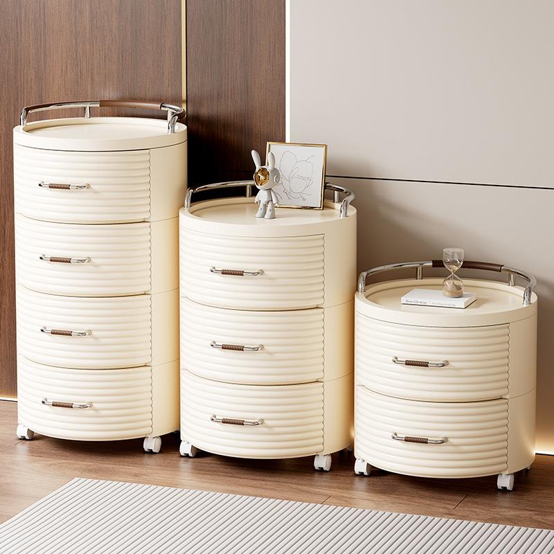 床头柜家用卧室小型夹缝床边柜高级感轻奢可移动床边侧边小窄柜子