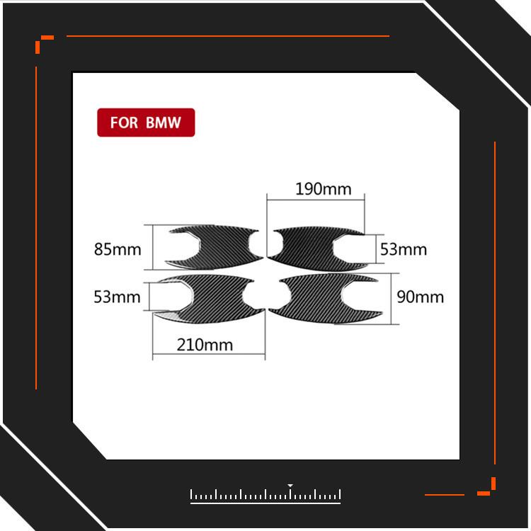 适用宝马BMW新3系g20g28碳纤维外门把手拉手门碗盖装饰边盖框架贴