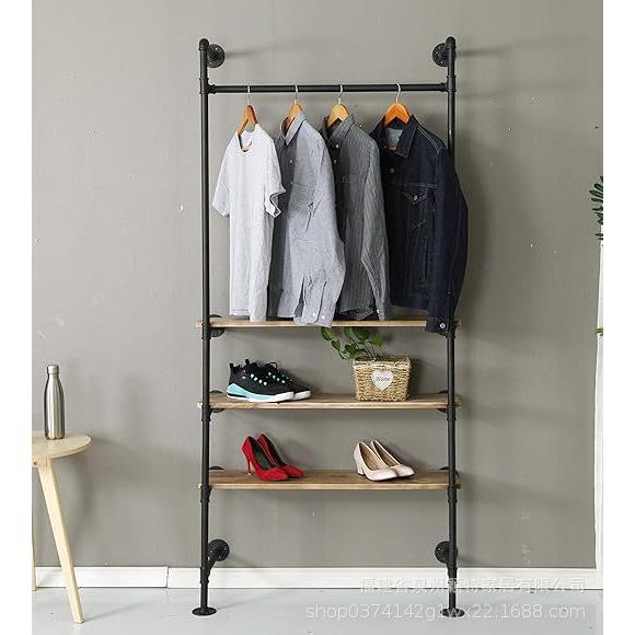 衣帽架落地式衣服架子家用管道组装衣架收纳整理挂衣架挂包架