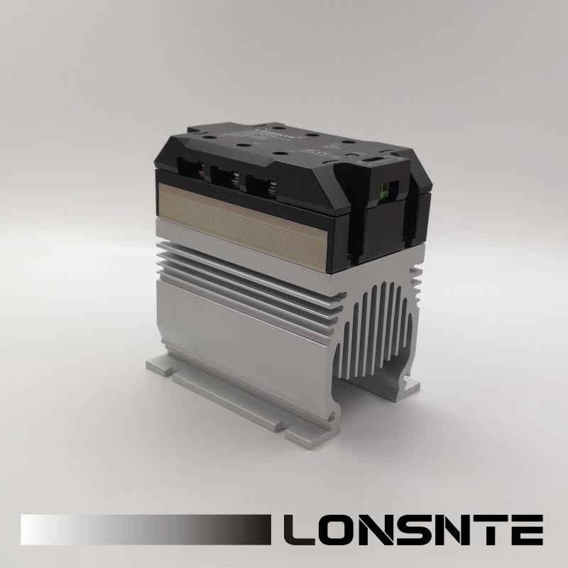 LG3A6075DS蓝石三相固态继电器75A散热器一体直流控制交流600VAC