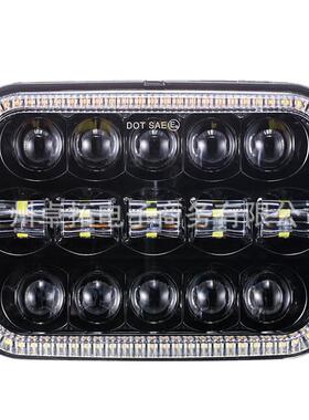 卡车配件方形头灯12v5x7寸大灯led车用灯适用6x7英寸吉普车大灯