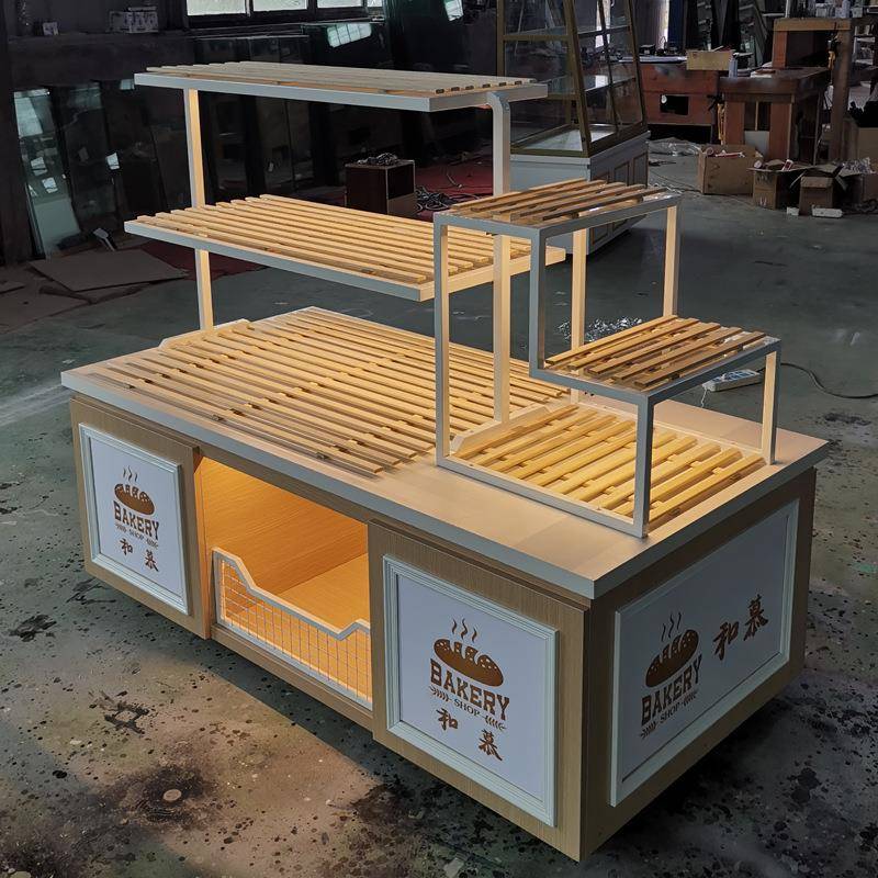 面包柜展示柜欧式日式中岛柜敞开式模型柜现货开放式新款超市货架