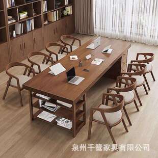 去客厅化大长书桌阅读学习桌图书馆大桌子莫比恩工作台家用大板桌