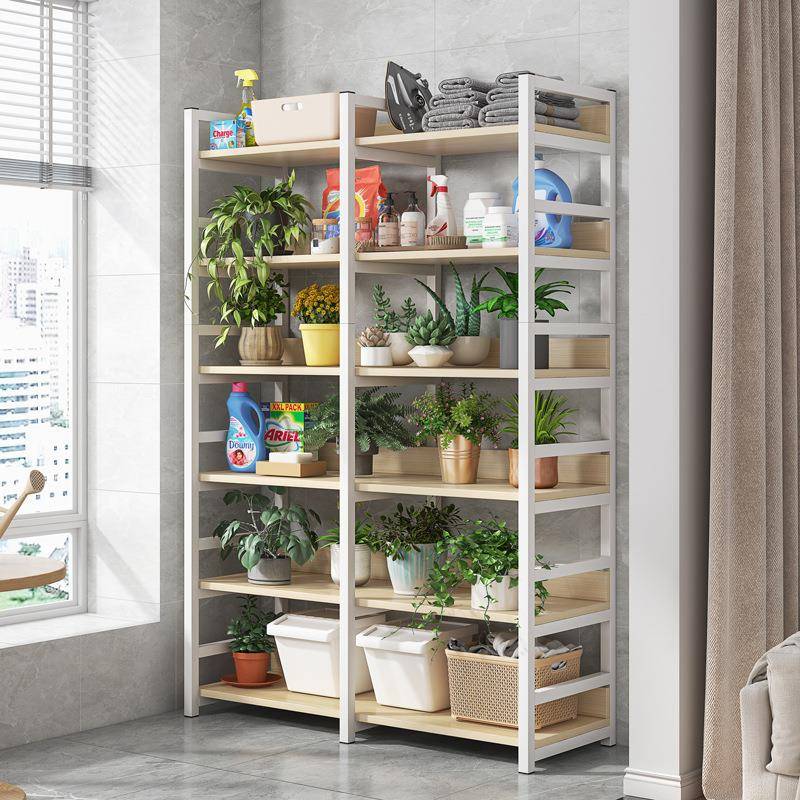 花架子阳台置物架客厅落地式多层铁艺客厅简约现代货架整理架