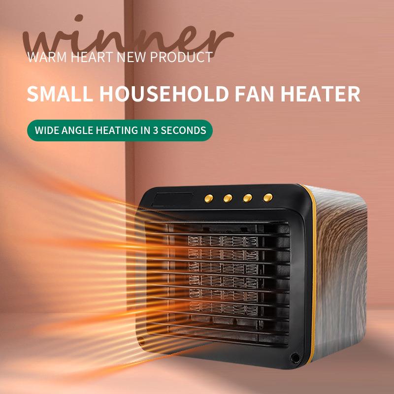 2024新款TEMU桌面取暖器欧美热销款小型台式迷你暖风机