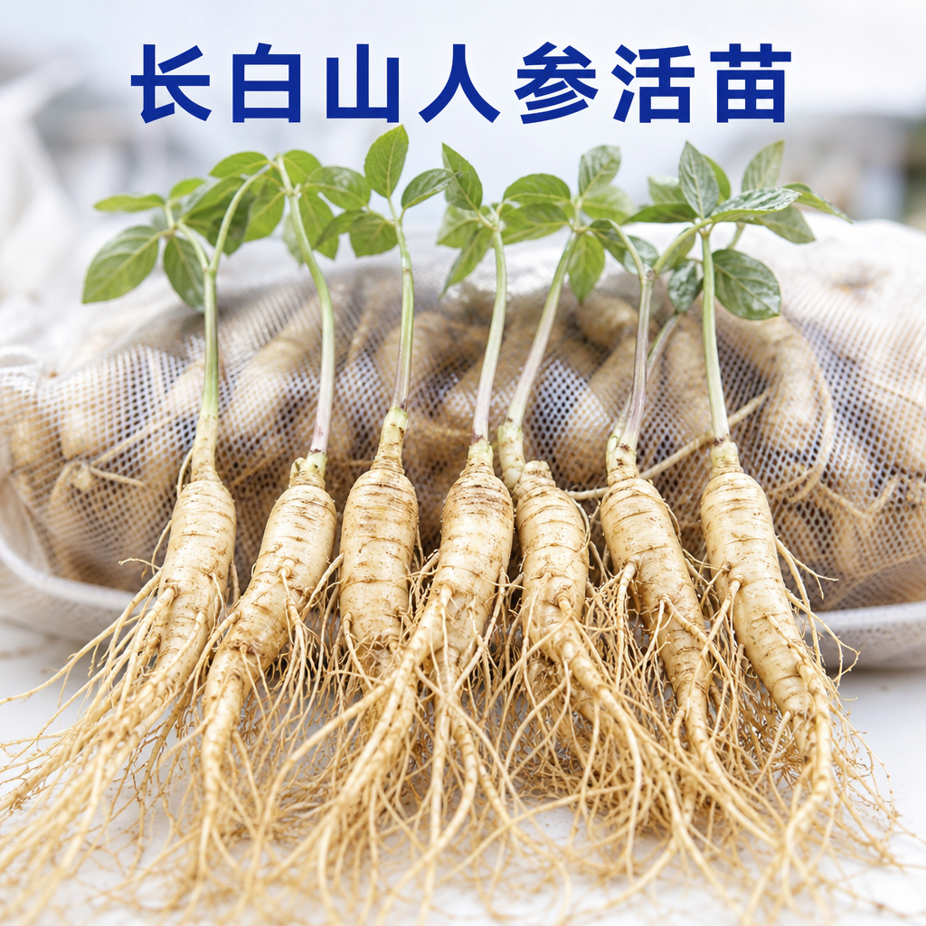 长白山人参带土鲜人参东北人参苗新手推荐款 一份10支新鲜参苗