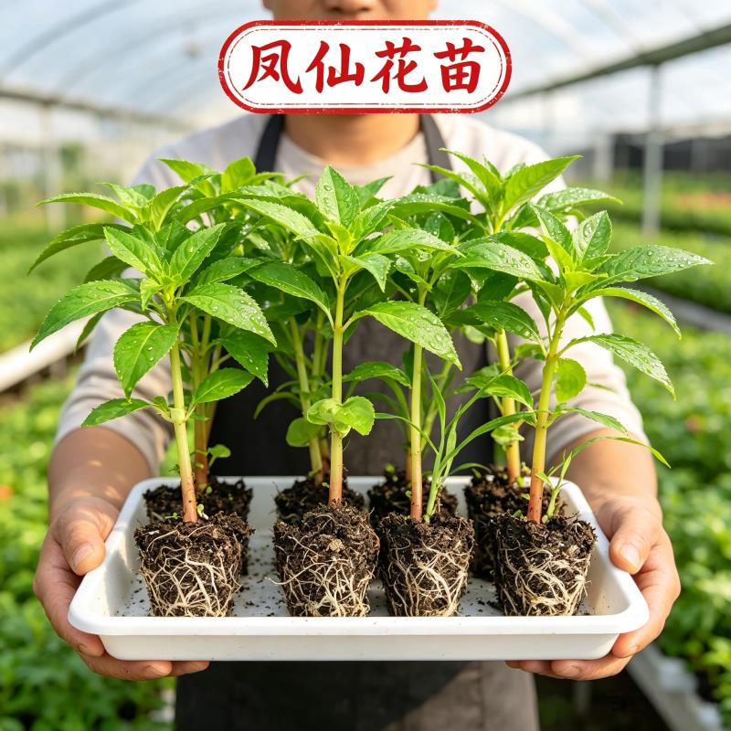 重瓣茶花凤仙花苗桃红指甲草