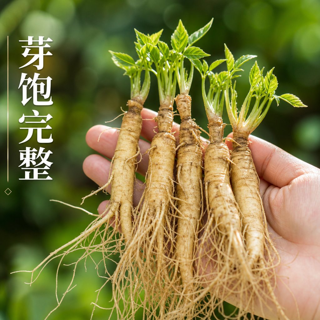 新鲜人参苗20棵可室内种植新鲜人参活苗盆景长白山山参苗西洋参苗