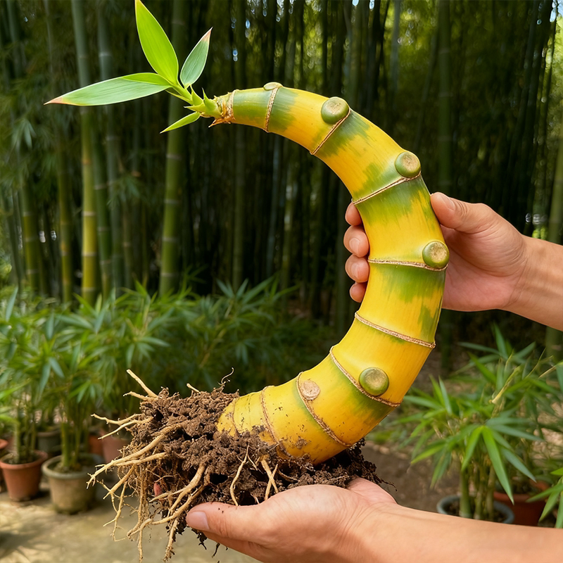 正宗湛江小叶簕竹禅意老桩盆景