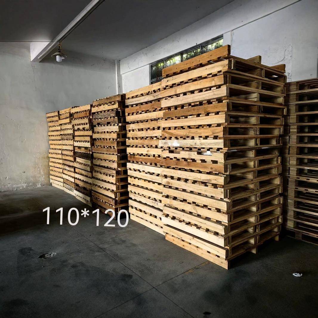 实木托盘高承载免熏蒸胶合板托盘四面进叉木栈板物流卡板地台板