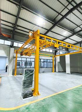 厂家供应1T2T刚性悬挂起重机双梁轻型KBK钢性轨道起重机