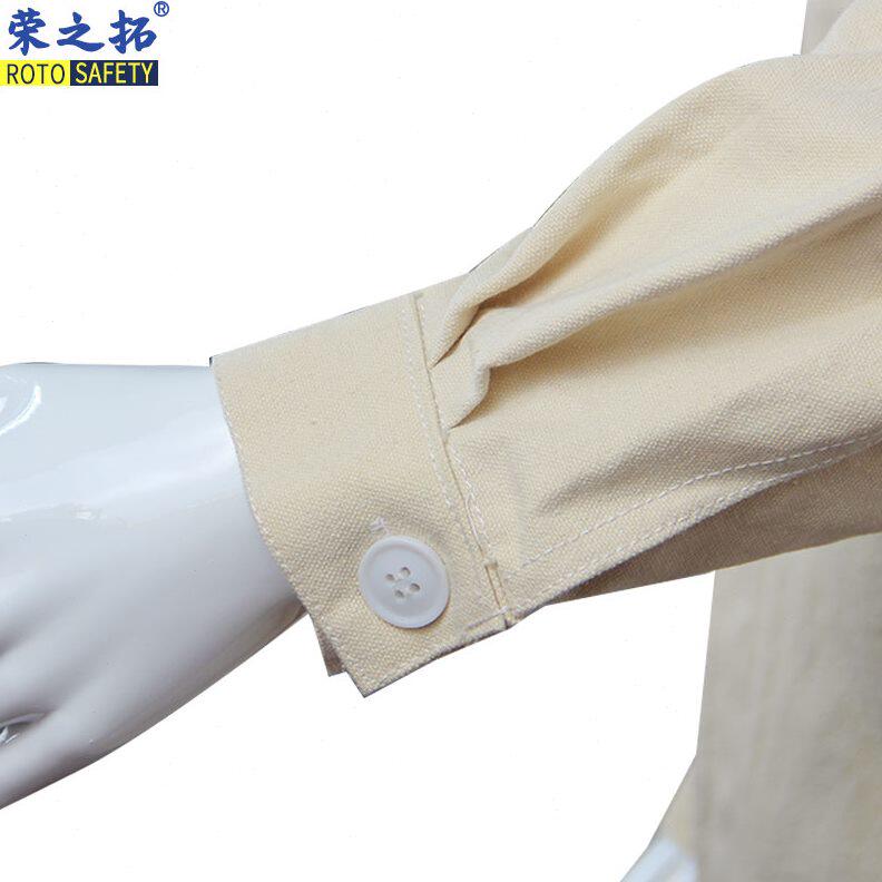 电焊色长袖工服4劳保耐磨*工作服套装男帆布4防烫米汽修工装服