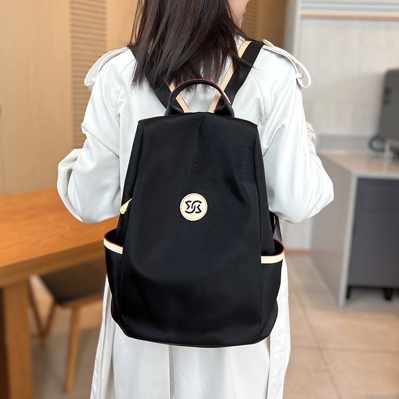 防水帆布双肩包女2024新款大容量休闲百搭户外旅游背包通勤防盗包,箱包皮具/热销女包/男包,双肩背包,淘宝优惠券,粉丝福利购,淘宝优惠卷