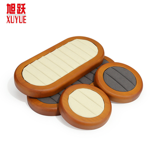 高档戒指展示架饰品陈列架实木首饰收纳盘摆放道具珠宝托盘展示盘