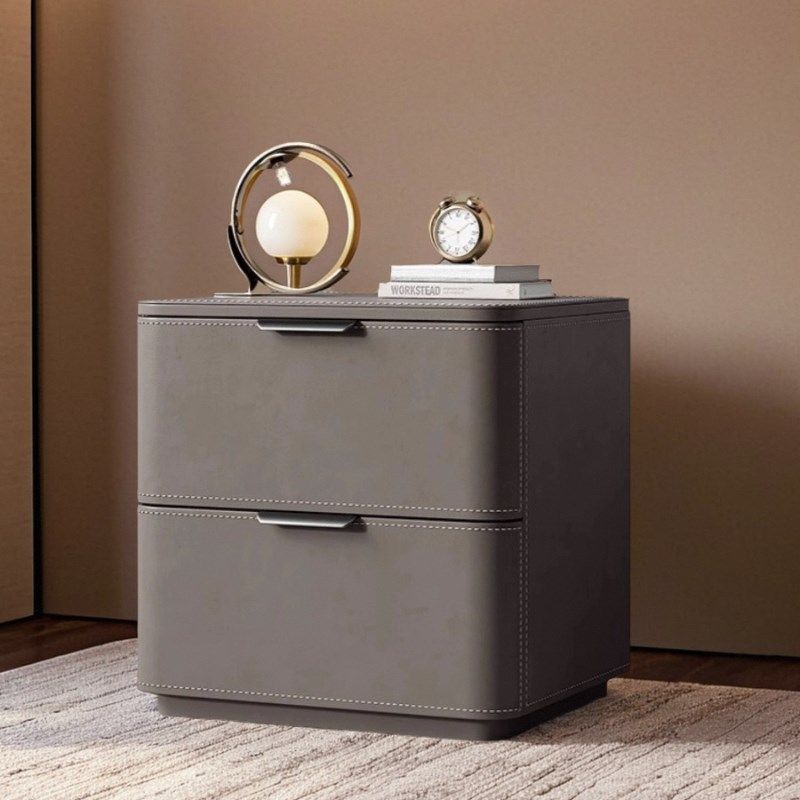 意式极简马鞍皮床头柜轻奢高级感卧室收纳柜简约现代边几全实木,住宅家具,床头柜,淘宝优惠券,粉丝福利购,淘宝优惠卷