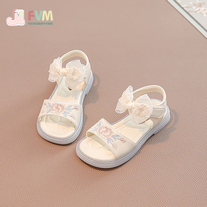 女童鞋子儿童公主凉鞋2025新款夏季夏款国风汉服女孩软底洋气大童,童鞋/婴儿鞋/亲子鞋,凉鞋,淘宝优惠券,粉丝福利购,淘宝优惠卷
