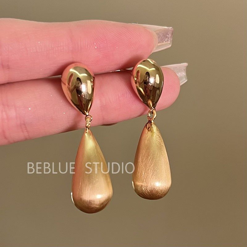 雕金夜魅~中古风金色水滴吊坠耳环女轻奢高级感宴会耳饰气质耳环,饰品/流行首饰/时尚饰品新,耳钉,淘宝优惠券,粉丝福利购,淘宝优惠卷