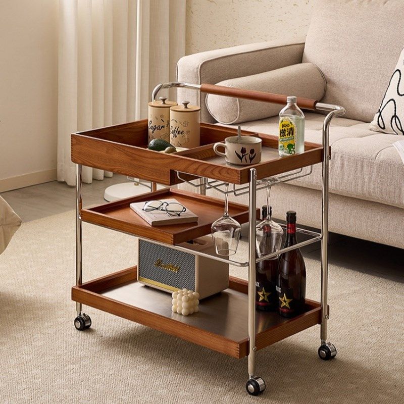 古韵雅舍中古风小推车边几带轮客厅沙发小茶几可移动餐桌边置物架,住宅家具,移动边几/推车,淘宝优惠券,粉丝福利购,淘宝优惠卷