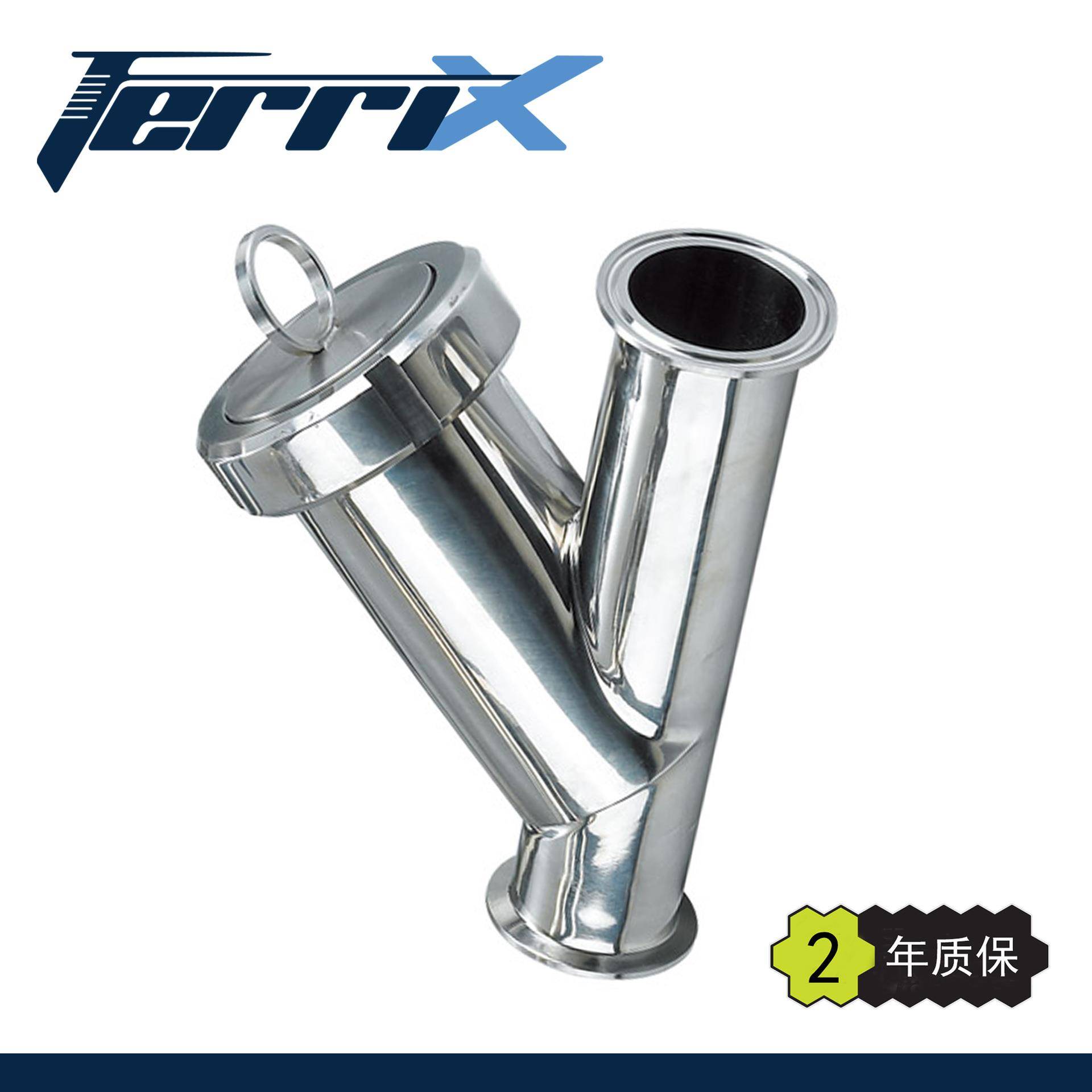 Y型过滤器304卫生级不锈钢快装型过滤器卡箍过滤器食品级过滤