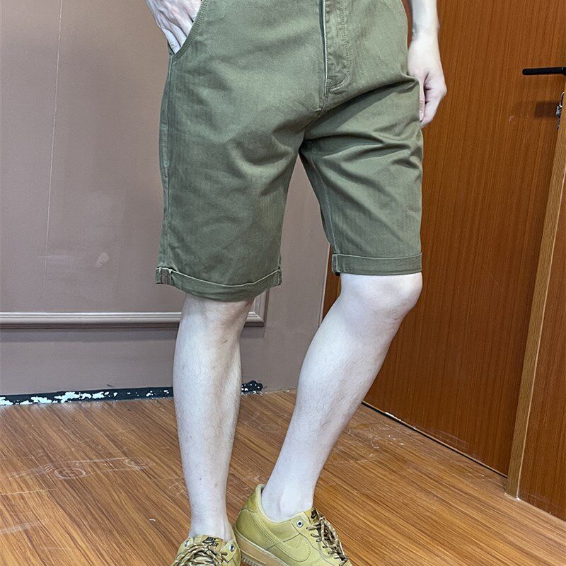 潮夏季宽松直筒休闲短裤男款工装百搭运动裤五分青年5分中裤马裤