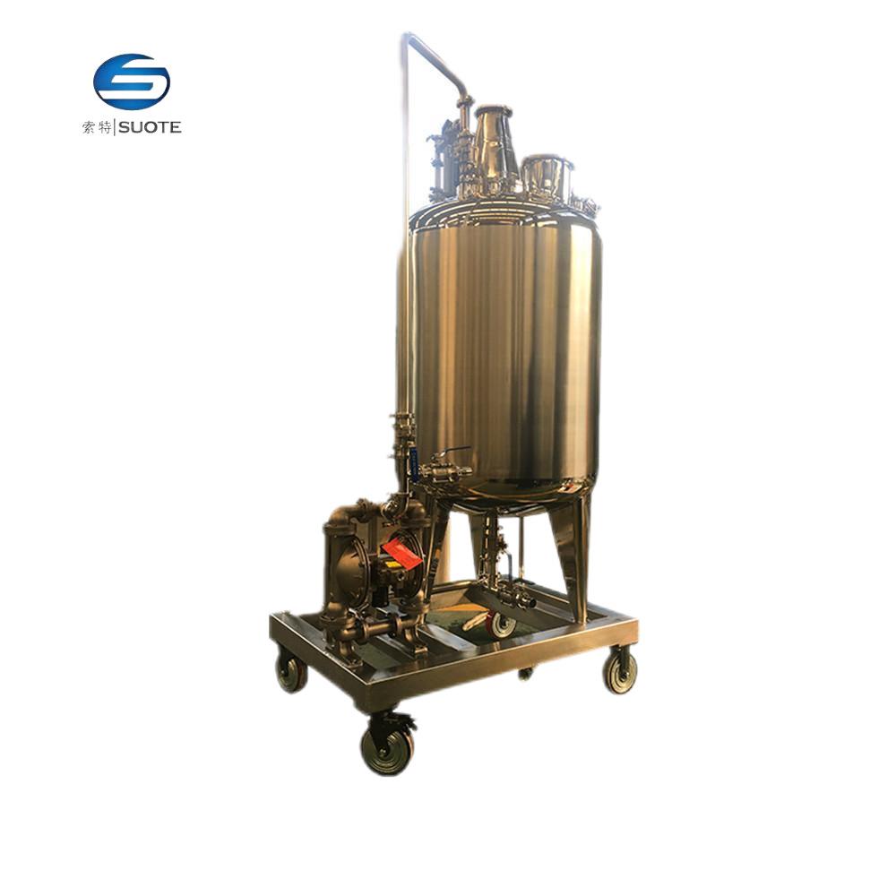 厂家直销1000L不锈钢防爆罐移动罐搅拌罐配料罐温州厂家