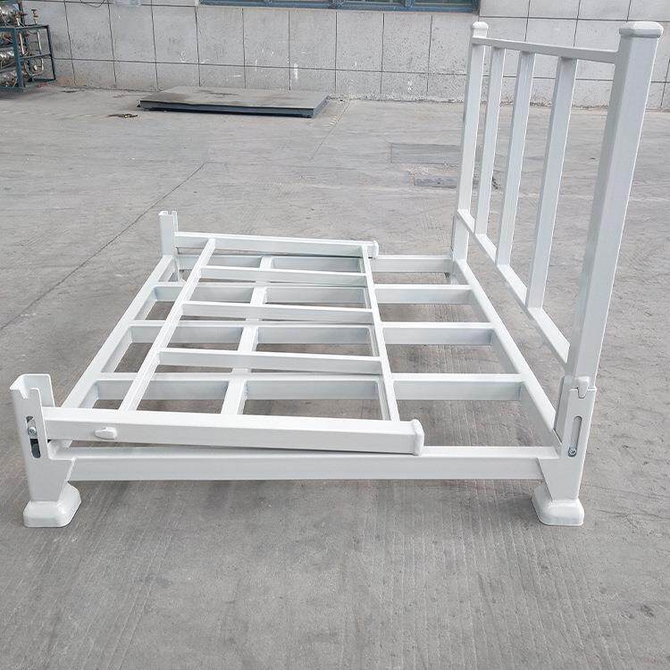 塑料膜托盘架厂家直供可堆垛折叠式纺织品面料折叠料架