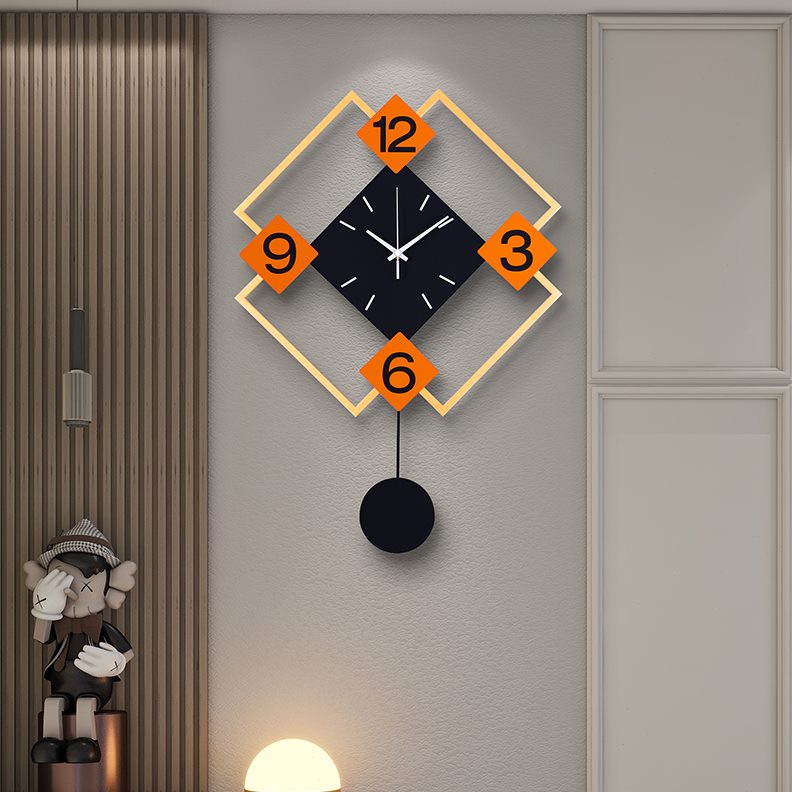 装饰新款现代简约钟表2024个性挂墙家用大气创意网红挂表客厅挂钟