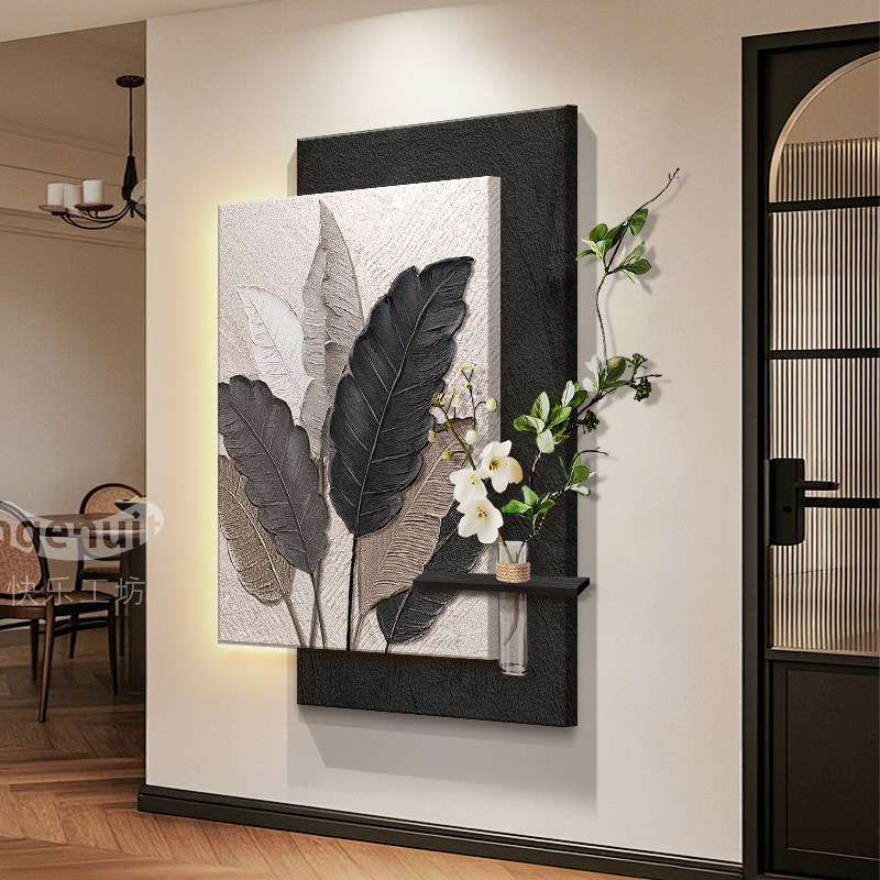 家大业大玄关装饰画2025新款走廊过道挂画入户正对门壁画高级感进