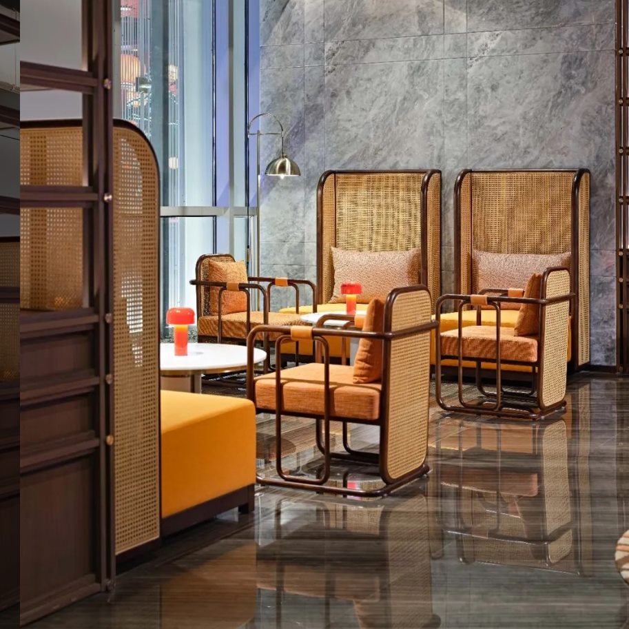 洽谈桌椅组合接待沙发咖啡厅休息区轻奢酒店现代椅子售楼处会所