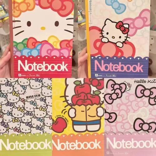 日系helloKitty可爱笔记本高颜值学生b5软面抄横线作业本日记本子